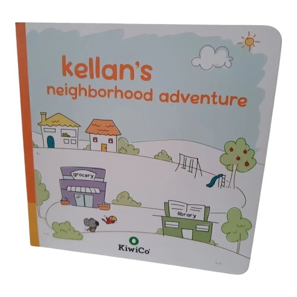 KiwiCo Kellan's neighborhood adventure board book